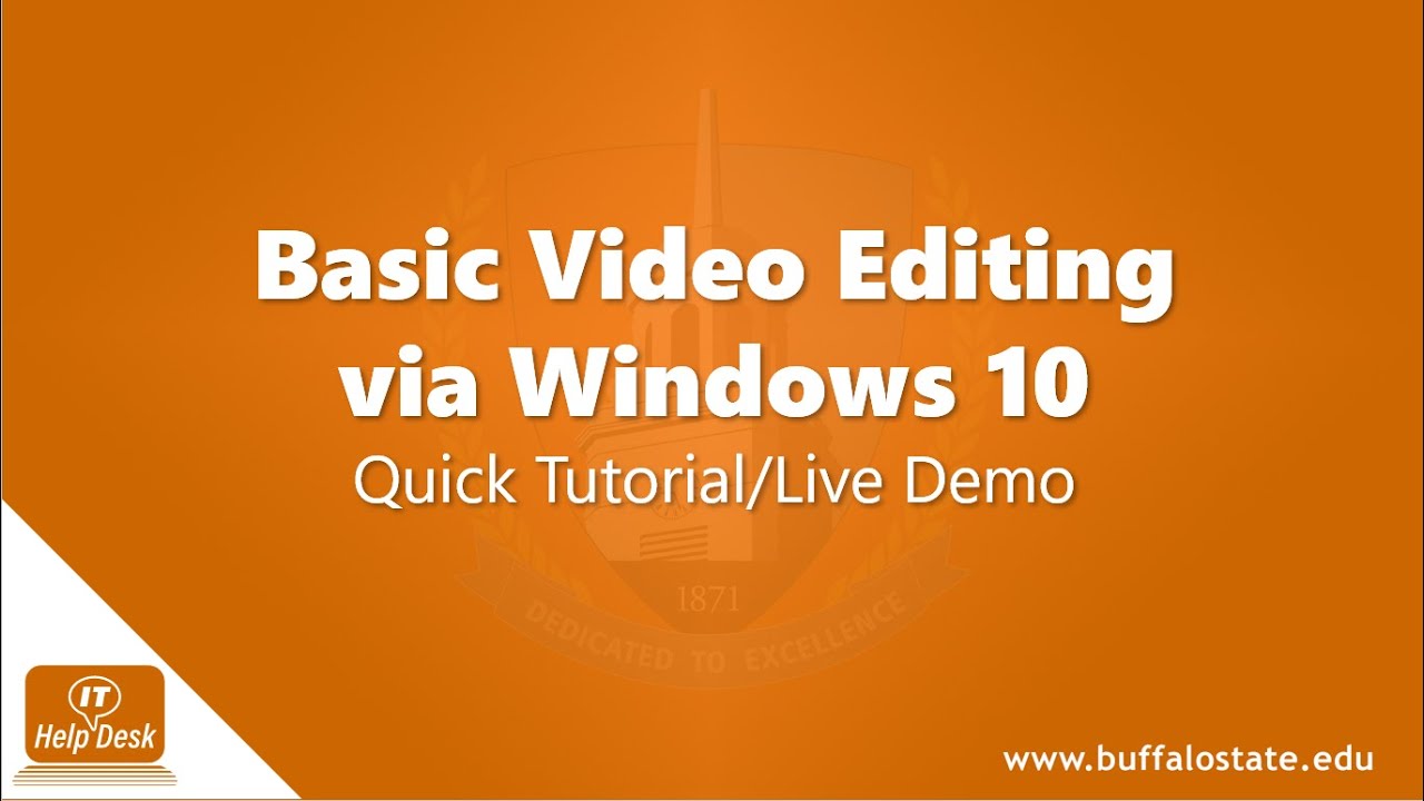 basic video editing windows 10
