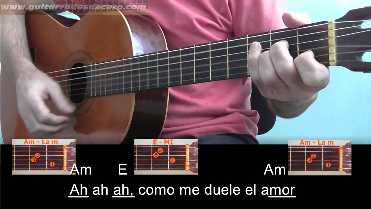 corazon espinado guitarra fácil - YouTube