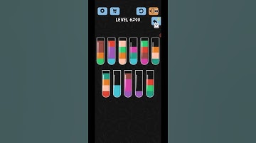 Water Color Sort Level 6299 Gameplay Solution