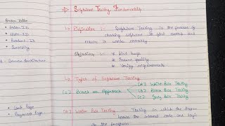 S.E. Lec 11 || Software Testing Fundamentals ~ White Box, Black Box, Grey Box, Unit, Integration etc