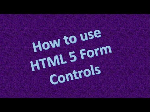 How to use new HTML5 Form Controls