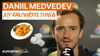 Bayern Munich or Sweet and Sour Chicken? | Daniil Medvedev | My Favourite Thing | Eurosport Tennis