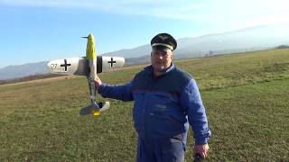 3D Printed ME BF109 F Maiden flight
