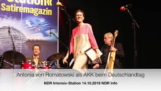 Antonia von Romatowski als AKK beim Deutschlandtag