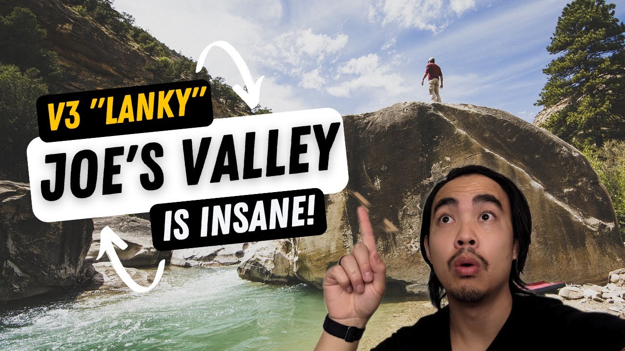 This Joe's Valley climb is nuts 😱(V3 "Lanky") 