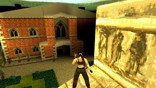 Tomb Raider 2  Lara's Home  Secret Room & Roof Glitch (PS1)