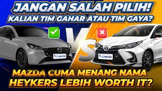 HATCHBACK WAR !! Mazda 2R Skyactive 2016 VS Toyota Yaris Heykers 2016