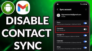 How To Remove Gmail Sync Contacts From Android Phone