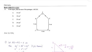 CE 1998 Math paper II Q21