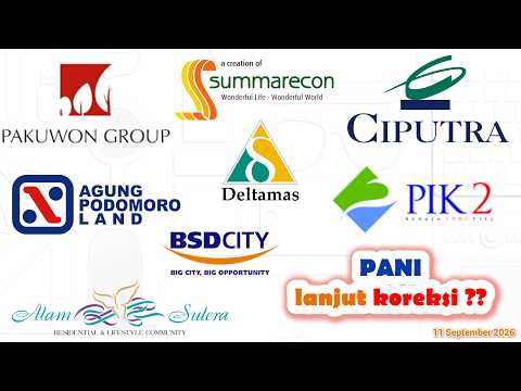 Analisa Teknikal BEST APLN ASRI BSDE CTRA DMAS LPKR PWON SMRA PANI CBDK SSIA DILD BKSL KIJA JGLE