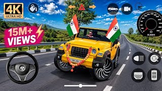 Modified Mahindra Thar 😈Games: Indian Orange Thar (Gadi Wala Games)Car Game Android Game @struben screenshot 4