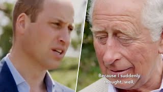 Touched Prince Charles teared up after son William talked of succeeding him