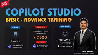 Live Copilot Studio Training starting 5 Oct 2026 - Register Today ✅