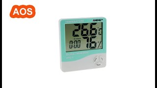 Indoor LCD Electronic Digital Temperature Humidity Meter Digital Thermometer Hygrometer Alarm Clock Indoor LCD Electronic Digital Temperature Humidity Meter Digital Thermometer Hygrometer Alarm Clock