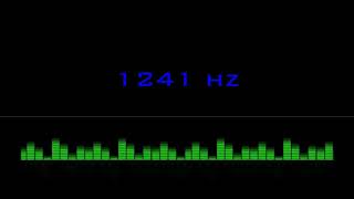 ⒽⓏ| 1241 hz Pure Tone Frequency| NO Music , For Meditation, Testing. Black Screen
