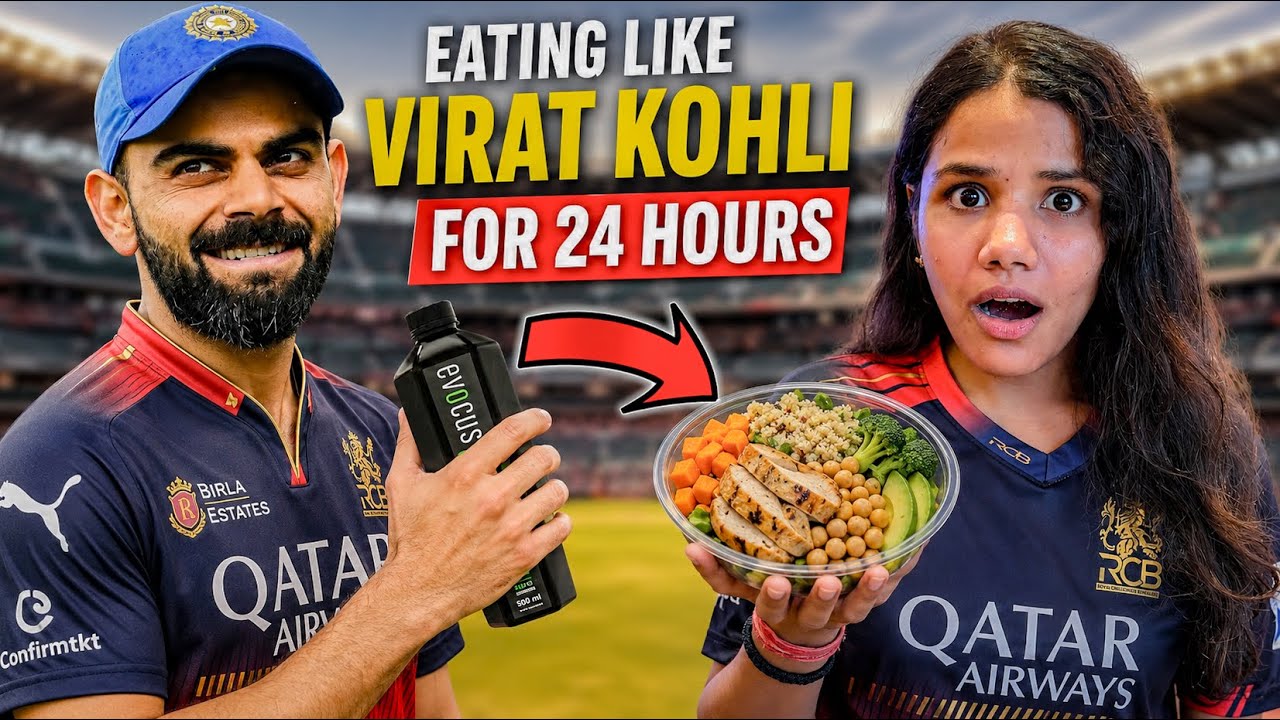 Eating Like Virat Kohli For 24 Hours Challenge 😱| RCB Team Food Challenge 