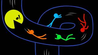 STICKMAN AND PACMAN - FUNNY ANIMATION STICKMAN AND PACMAN - FUNNY ANIMATION