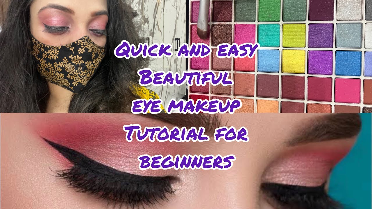 Pink eye makeup|step by step tutorial|soft pink eye makeup|tutorial for ...
