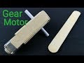 How to make DC Gear Motor with ice cream sticks step by step || part 1