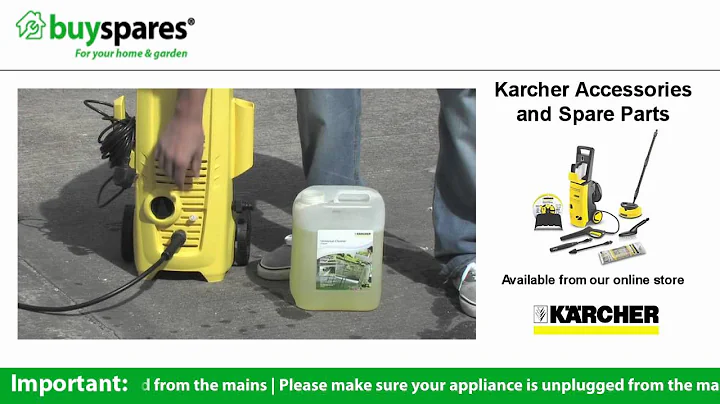 How To Use Detergent in Your Karcher Pressure Washer