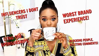 INFLUENCERS I HATE, SHADY BRANDS!!! TRUTHFUL YOUTUBER TAG | OMABELLETV