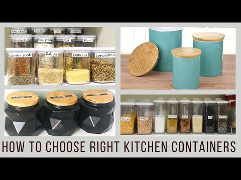 How to choose right kitchen containers | Pantry organization | Kitchen organization tips and