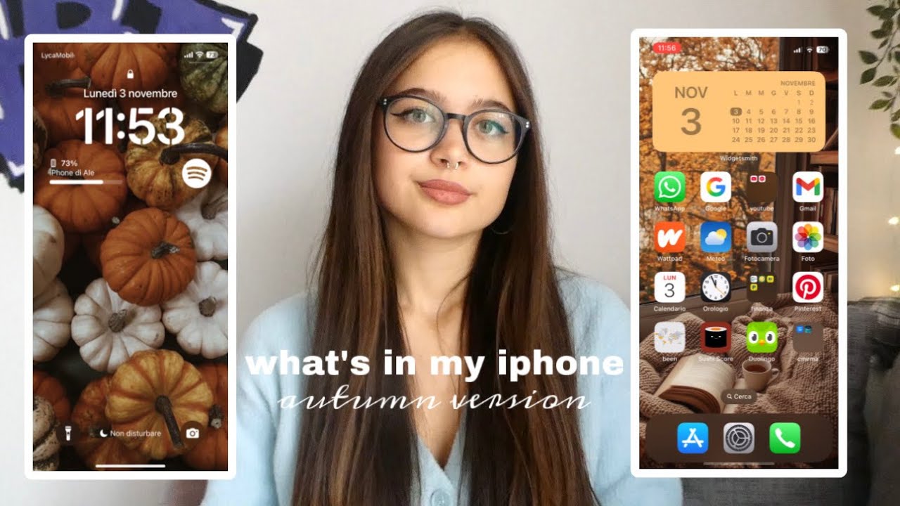 WHAT'S ON MY IPHONE 12 *autumn AESTHETIC version* - ITA