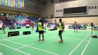 20150814全球華人青少年羽毛球賽B MD郭柏呈+黃信豪(台)第一場
