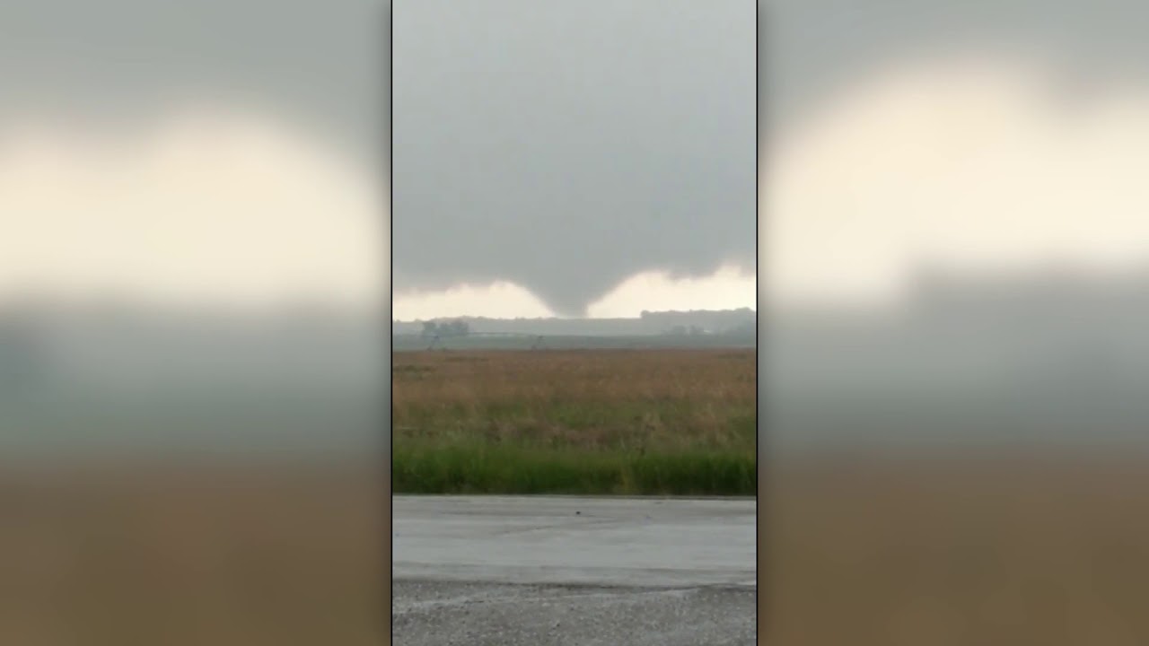 A rare, clockwisespinning tornado touches down in South Dakota YouTube