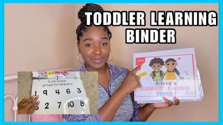 TODDLER LEARNING BINDER REVIEW || TEACHING TODDLER IDEAS📚