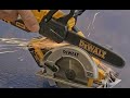 Chainsaw vs Circular Saw: Can it REALLY Cut Steel? 😱#subscribe 