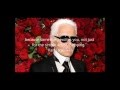 KARL LAGERFELD&#39;S QUOTES
