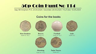 😊 An Olympic Coins Are Always Welcome - 50p Coin Hunt No 114 (bag from Birmingham P.O., 23.04.2024)