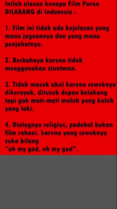 Kenapa Film Porno Dilarang Di Indonesia? #shorts #lucu #kocak #meme #tertawa #ngakak #memes