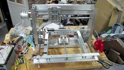 first test of diy CNC machine x and y axis