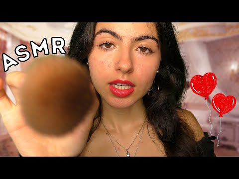 ASMR || doing your valentine makeup