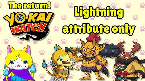 The return of yo-kai watch 1 lightning attribute only - beating orcanos for real this time!