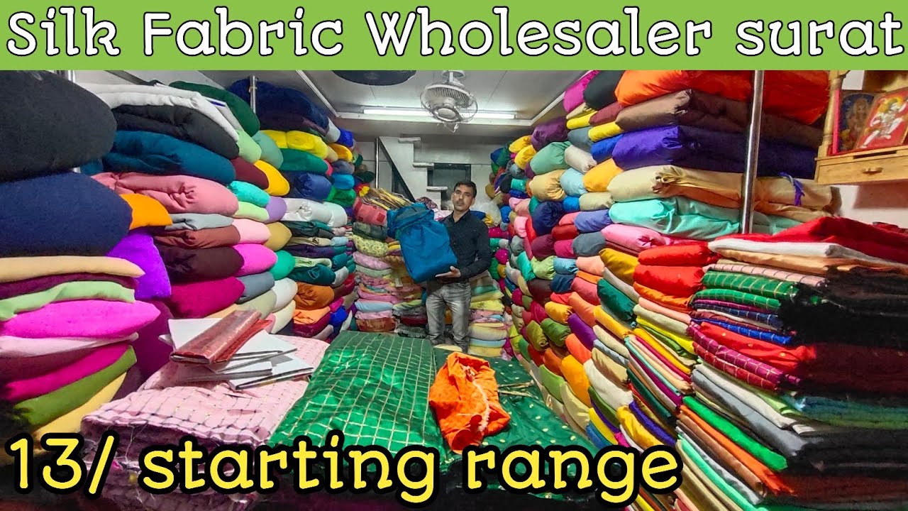 Silk fabric wholesaler in surat,surat fabric wholesale market,goregette