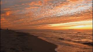 Video mentahan sunset di pantai (No Copyright)