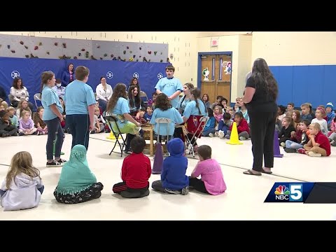 Gertrude Chamberlin School holds Abenaki flag raising ceremony