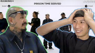 Who Served The Most Time? Ex-Convict Ranks Ex-Convicts - Jubilee React