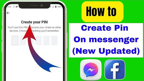 How to create pin on facebook messenger (2024)|| Create pin facebook lite