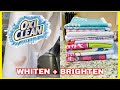 How to REMOVE stains and Brighten clothes/ Whiter Whites/ OxiClean/Miracle Stain Remover 😱