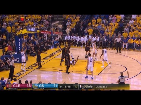 2017 06 13 │Curry在籃板後面投籃進！神射手的柔軟手感！