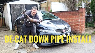 SHOULD YOU INSTALL A DE-CAT DOWN PIPE ON YOUR HONDA CIVIC FN2 TYPE R?