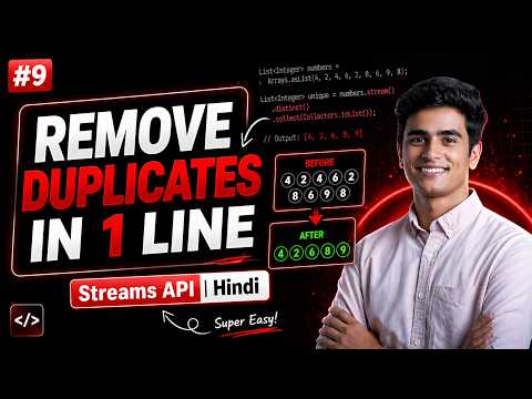 Java Stream API | Remove Duplicate Elements | CSwithVK