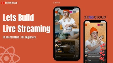 🔴Live Streaming App in React Native | ZEGOCLOUD | For Beginners