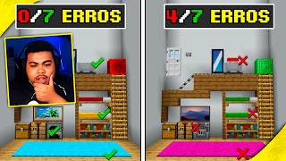 Você consegue encontrar os 7 ERROS nas Imagens de Minecraft