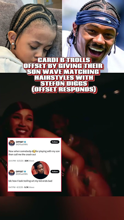 #CARDIB TROLLS #OFFSET BY GIVING  THEIR SON WAVE MATCHING  #HAIRSTYLES WITH #STEFONDIGGS #fyp