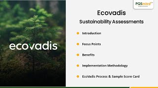 Ecovadis Assessment (Business Sustainability Assessments Rating - For Buyers and Suppliers)